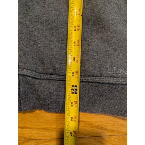 L.L.Bean Katahdin Ironworks Gray Sherpa Lined Full Zip Hoodie Size Small - Picture 7 of 10